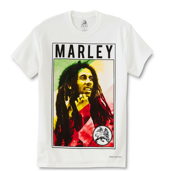 Bob Marely Photo Reggae Rasta T-shirt L NWT - Picture 2 of 3